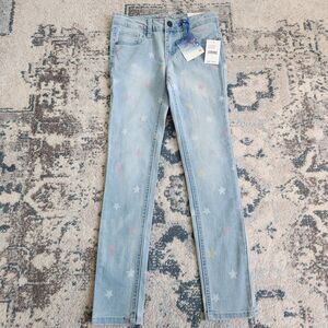 Studio V Vigoss Stretch Jegging Skinny Jeans Pants NWT Girls 10 Dream Blue Stars